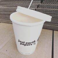 coffee cup paper compostable cup and lid
